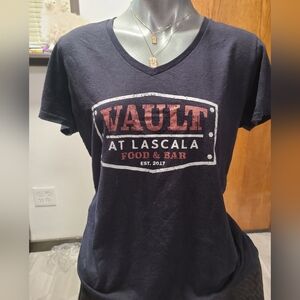 Port - Vault V-Neck Navy T-shirt - L
